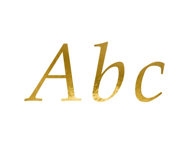 Buchstabenaufkleber, gold - FeierGlanz